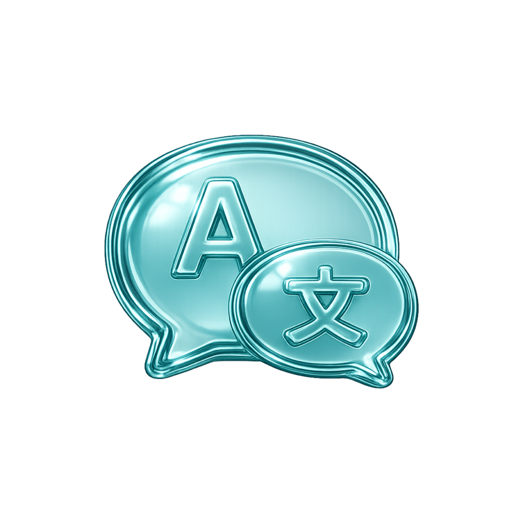 Multilingual support icon