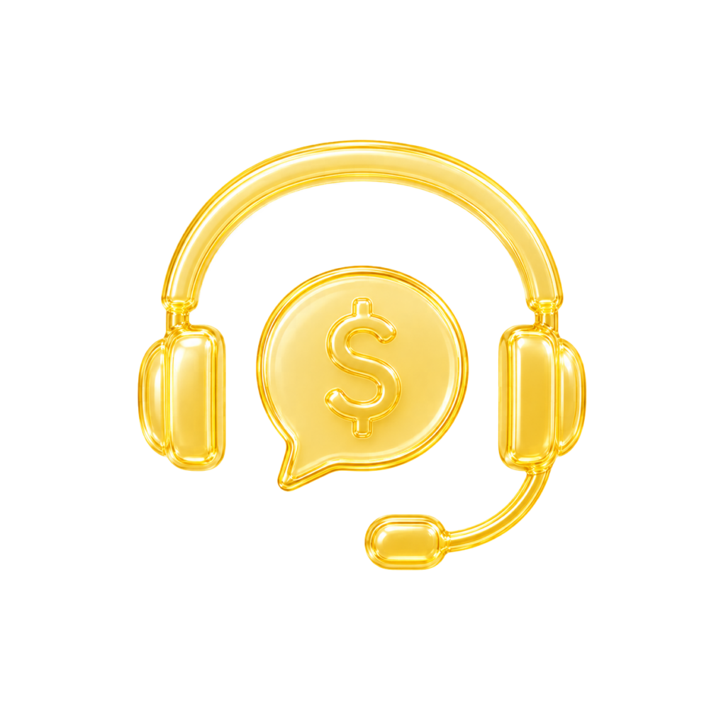 Omnichannel financial support icon