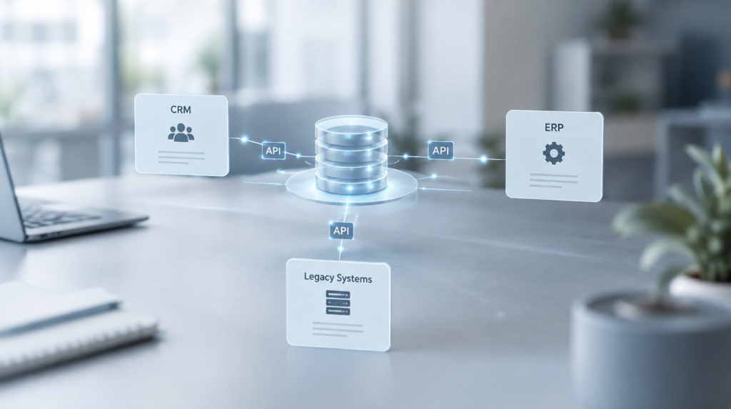 Cross-system orchestration illustration
