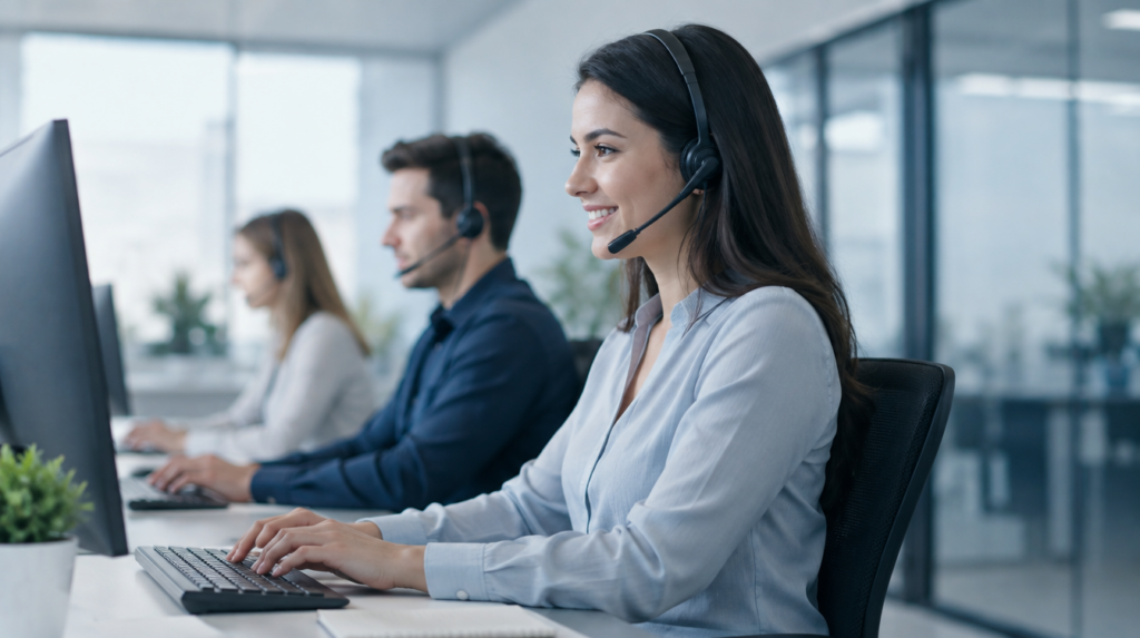 Inbound and outbound sales illustration